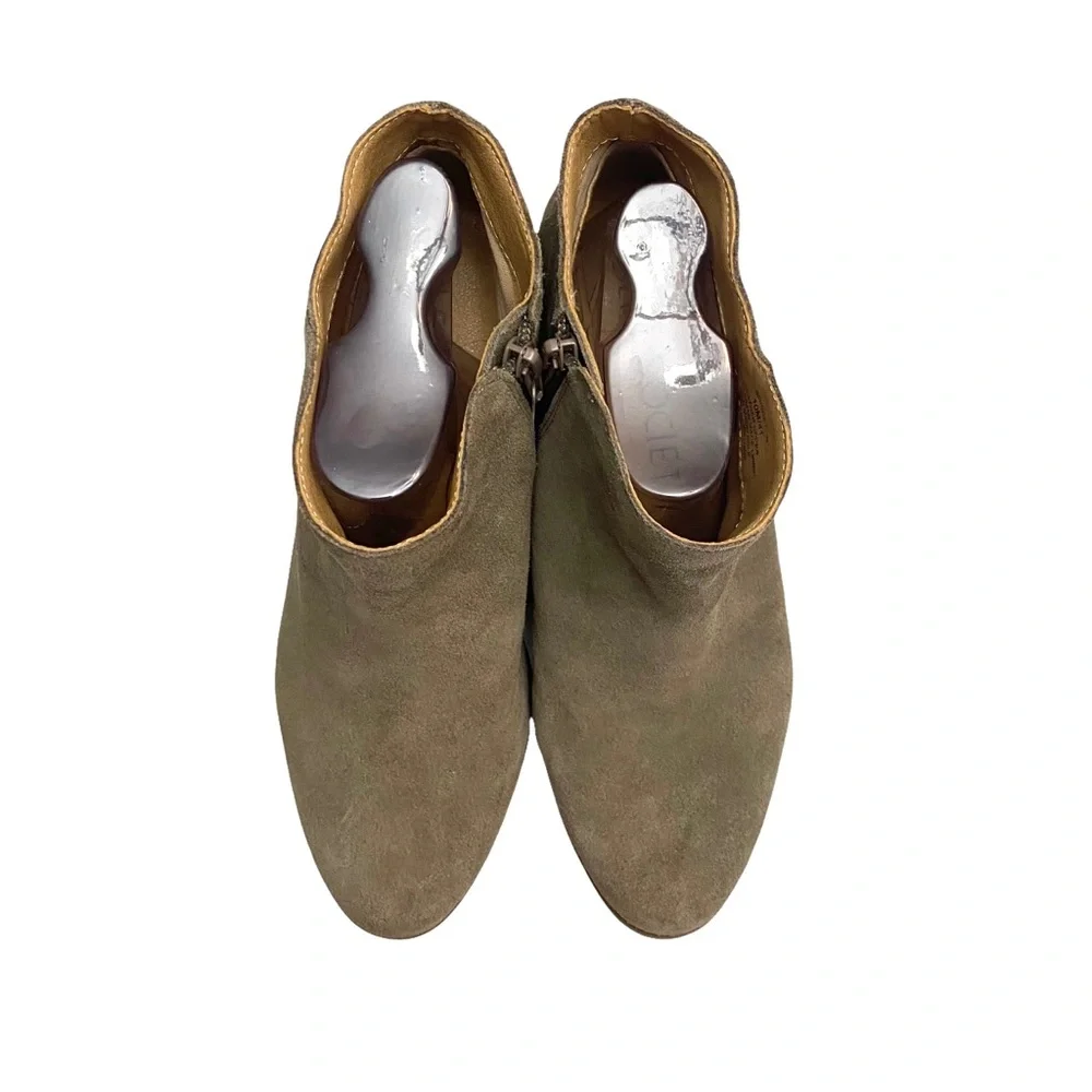 NEW Sole Society Breyon Genuine Suede Taupe Boots - Picture 6 of 9